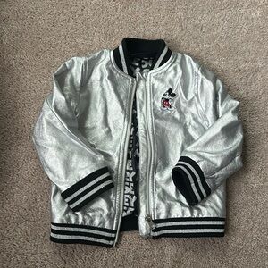 Silver bomber jacket